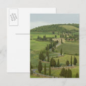 Weg van Pienza naar Montepulciano Briefkaart (Voorkant / Achterkant)