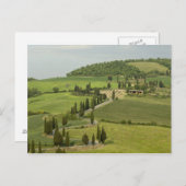 Weg van Pienza naar Montepulciano Briefkaart (Voorkant / Achterkant)