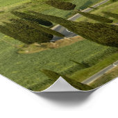 Weg van Pienza naar Montepulciano Poster (Hoek)