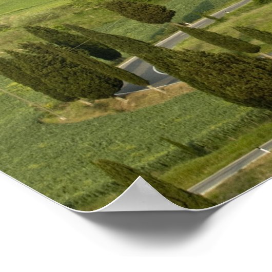 Weg van Pienza naar Montepulciano Poster (Hoek)