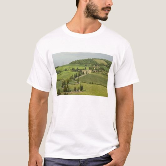 Weg van Pienza naar Montepulciano T-shirt (Voorkant)