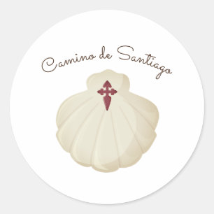 Weg van Sint-Jacob Ronde Sticker