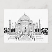 Weg van Taj Mahal Briefkaart (Voorkant)