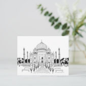 Weg van Taj Mahal Briefkaart (Staand voorkant)