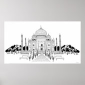 Weg van Taj Mahal Poster (Voorkant)