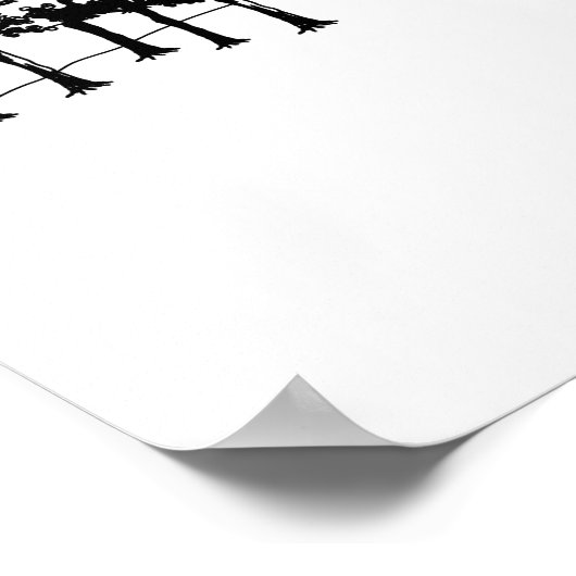 Weg van Taj Mahal Poster (Hoek)