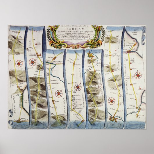 Weg van Whitby naar Durham Poster (Voorkant)