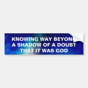WEG VERDER DAN EEN SCHADE VAN EEN TWIJFELSTICKER BUMPERSTICKER