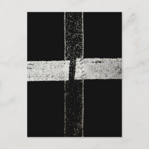 Weg-verfijnde kruislijnen briefkaart