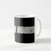 Weg-verfijnde kruislijnen koffiemok (Voorkant rechts)