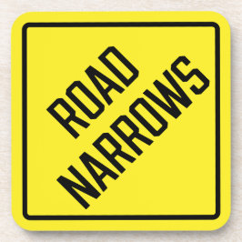 Weg vernauwt hard plastic Onderzetter