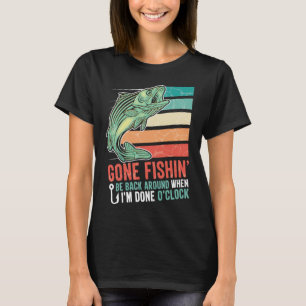 Weg Vist terug als ik klaar ben om de klok T-shirt