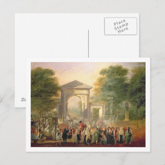 Weg vóór Botanische Tuinen in Madrid, 178 Briefkaart (Voorkant / Achterkant)