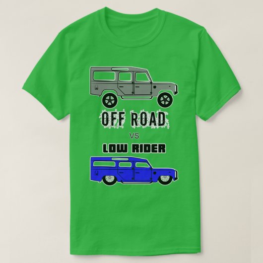 weg vs. lage rijder t-shirt (Design voorkant)