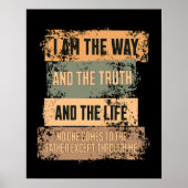 Weg, Waarheid, Leven - Faith-Inspired Design Poster (Voorkant)