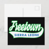 WEG-wapenvrije Sierra Leone-vlagkleuren Briefkaart (Voorkant / Achterkant)