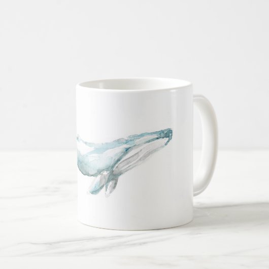 Weg Waterverf Mok walvis wegzwemmen (Voorkant rechts)