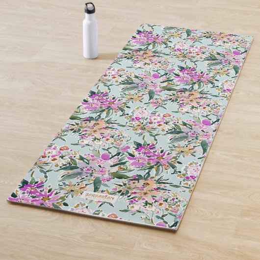 WEG WEG Blauw tropisch hout Yogamat (In situ)