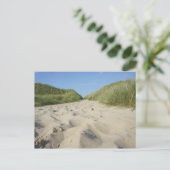 Weg zum Strand durch Strandhafer Briefkaart (Staand voorkant)