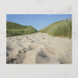 Weg zum Strand durch Strandhafer Briefkaart