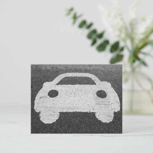 Wegauto Briefkaart (Staand voorkant)