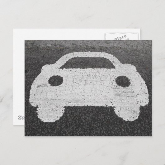 Wegauto Briefkaart (Voorkant / Achterkant)