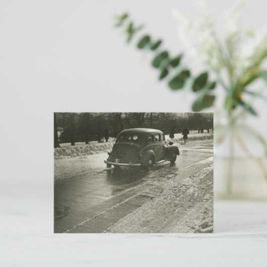 Wegauto Briefkaart (Staand voorkant)