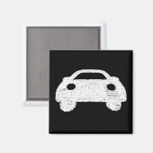 Wegauto Magneet (Voorkant / Achterkant)