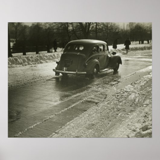 Wegauto Poster (Voorkant)