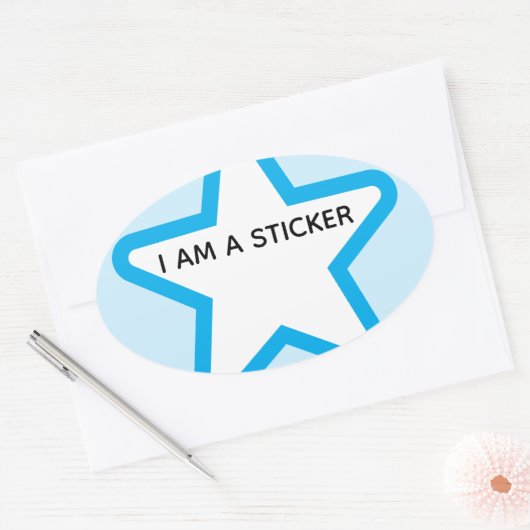 wegbawrgawe ovale sticker (Envelop)