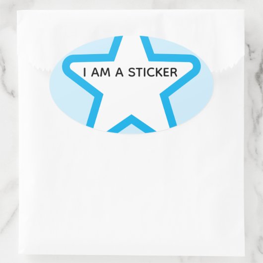 wegbawrgawe ovale sticker (Tas)