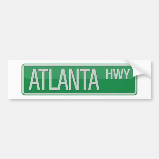 Wegbord Atlanta Bumpersticker (Voorkant)