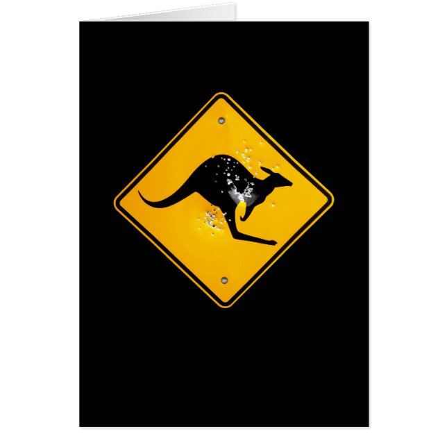 Wegbord van Kangaroo (Voorkant)