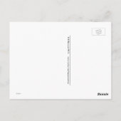 Wegbord voor polair beer en polair beer. briefkaart (Achterkant)