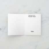 Wegbouw Silhouet Kerstkaart Kaart (Binnen)