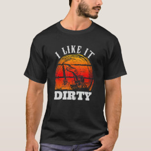 Wegbouw voor zware apparatuur voor mannen t-shirt
