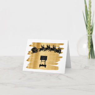 Wegconstructie en Kerstkaart van de slee van Sinte Kaart