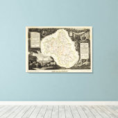 Wegen, dijen, steden canvas afdruk (Insitu (Houten vloer))