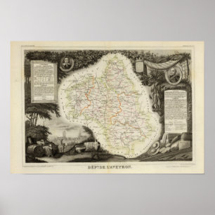 Wegen, dijen, steden poster