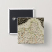 Wegen, dijen, steden vierkante button 5,1 cm (Voorkant /achterkant)