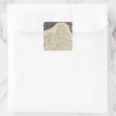 Wegen, dijen, steden vierkante sticker (Tas)
