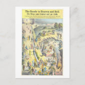 Wegen naar Heaven en Hell  Lithograph Briefkaart (Voorkant)