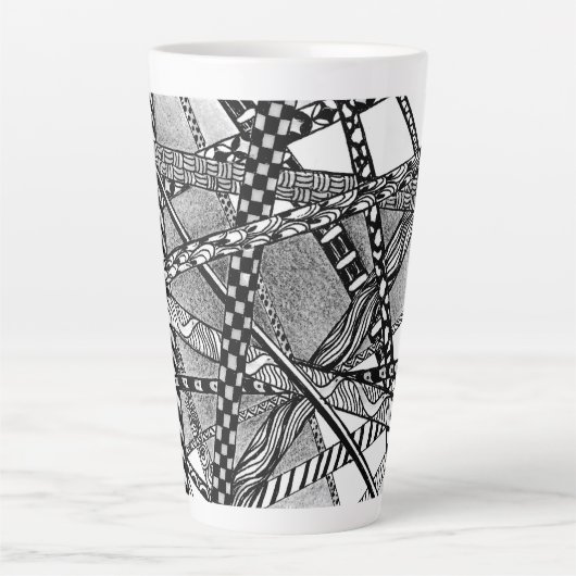 Wegen naar overal 17 ons hoog latte mok (Voorkant)