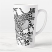 Wegen naar overal 17 ons hoog latte mok (Rechts)