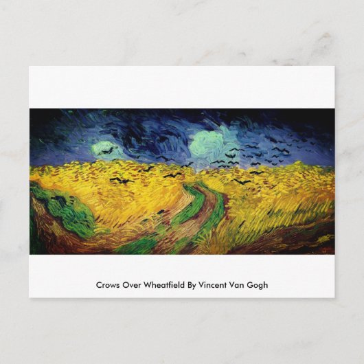 Wegen over Wheatfield door het Briefkaart Vincent (Voorkant)