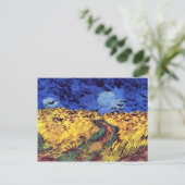 Wegen over Wheatfield door Vincent van Gogh Briefkaart (Staand voorkant)