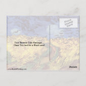 Wegen over Wheatfield door Vincent van Gogh Briefkaart (Achterkant)