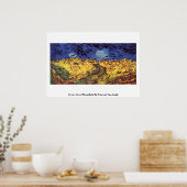 Wegen over Wheatfield door Vincent van Gogh Poster (Keuken)