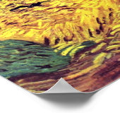 Wegen over Wheatfield door Vincent van Gogh Poster (Hoek)