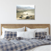 Wegen rijden over grove bergwegen canvas afdruk (Insitu (Slaapkamer))